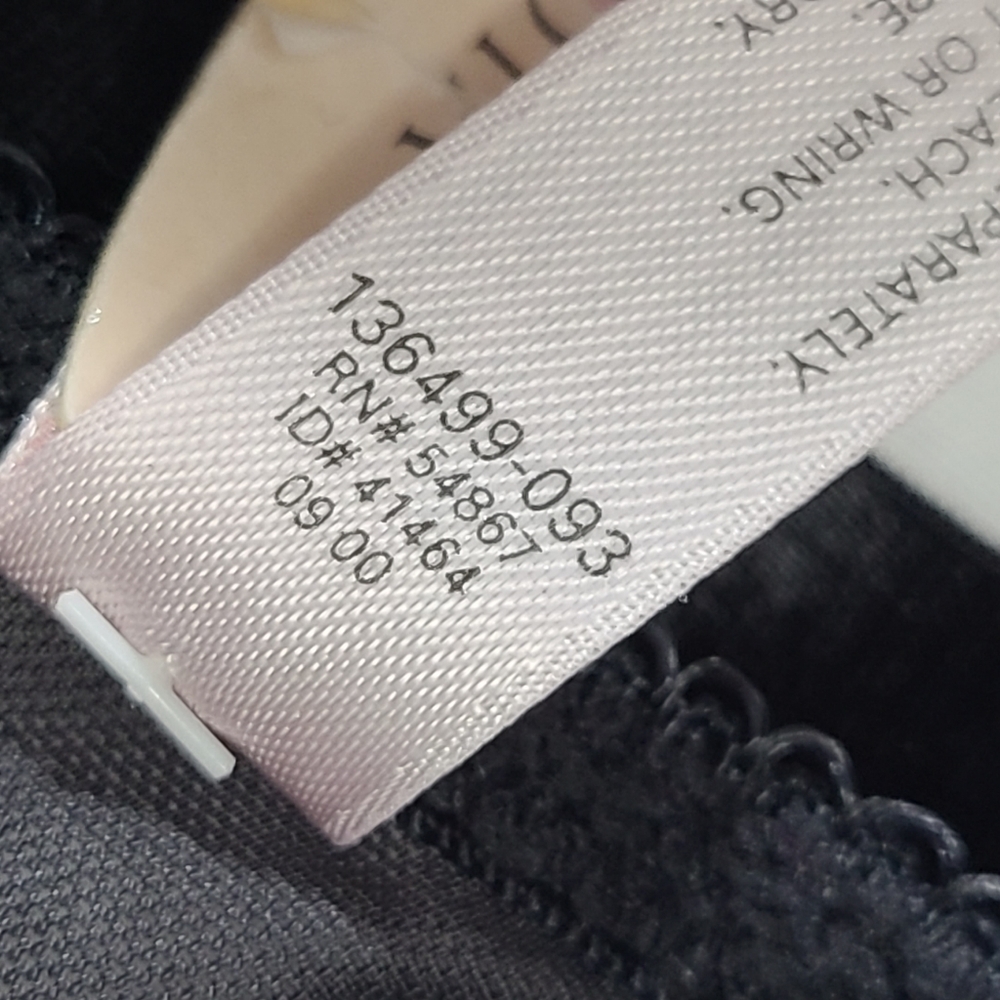 Victoria's Secret Vintage Black Lace Bra Front Closure Size 36C NWT - Picture 9 of 9
